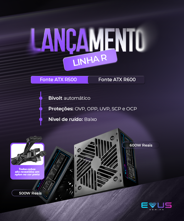 [Banner Rotativo Mobile] Fontes Evus Linha R 