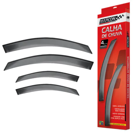 Calha De Chuva Marçon Novo Ka Hatch/ Sedan 04 Portas
