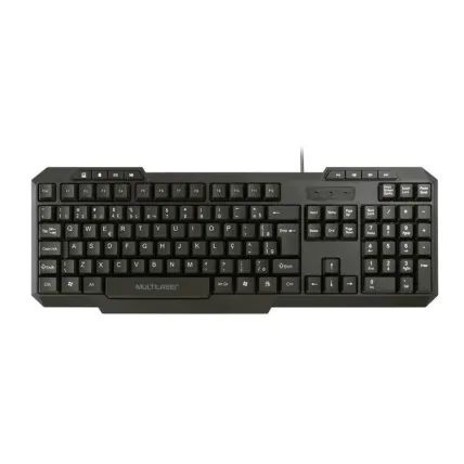 Teclado Multimídia Multilaser Usb Preto - Tc206