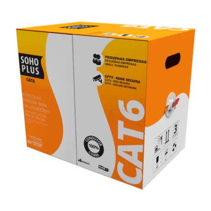 Cabo Lan Sohoplus CAT6 24AWGX 305 Metros CMX Vermelho 23400207