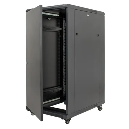 Rack Fechado Para Piso 19" Evus EV-DF6824 24U x 600 x 800mm Preto