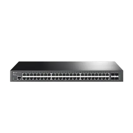 Switch Gerenciável TP-Link TL-SG3452X JetStream com 48 Portas Gigabit L2+ e 4 Slots 10GE SFP+