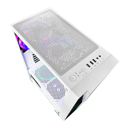 Gabinete Gamer BRX White Neon CA-032WH